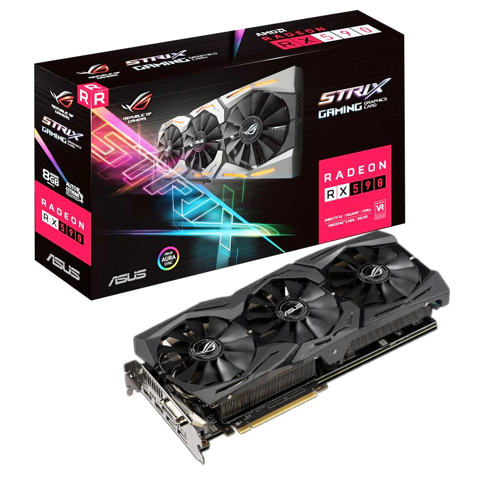 

Rumax Hot Sale New Radeon RX 590 8G D5 Graphics Card for Desktop Gaming RX 590