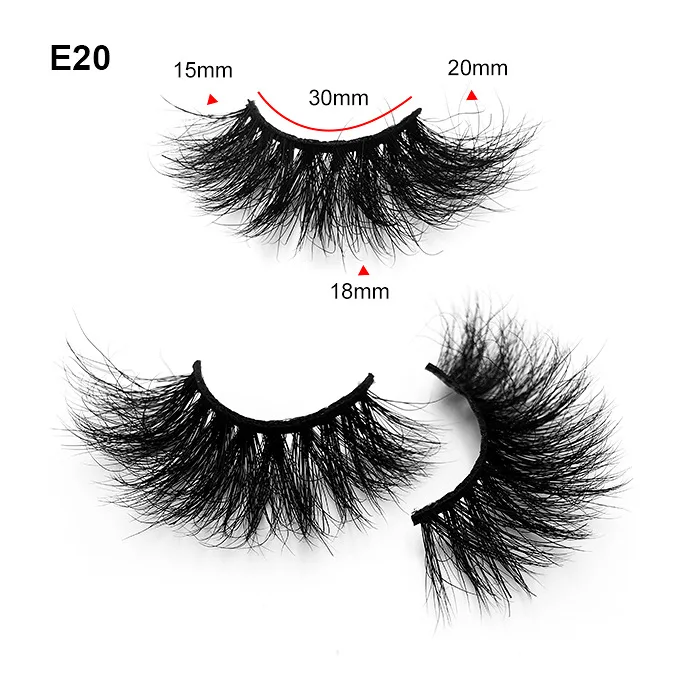 

Hot Selling luxury 3d fluffy 100% wispy real mink eyelashes