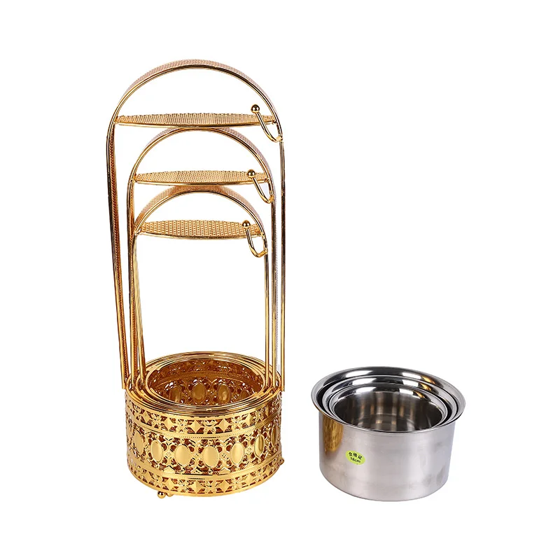 

Wholesale Gold Plated Stainless Steel Shisha Hookah Charcoal Holder With Bowl, Gold or sliver
