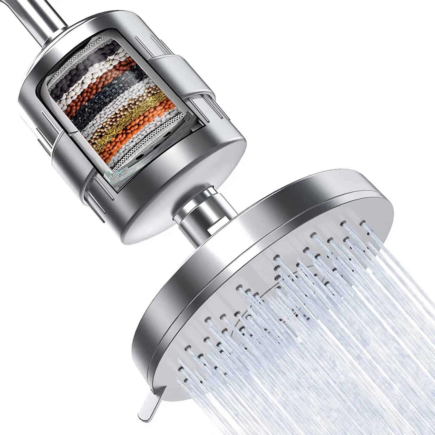 

Filtered Shower Head 18 Stage High Pressure 3 Modes Shower Head Filters for Hard Water Remove Chlorine and Harmful Substances