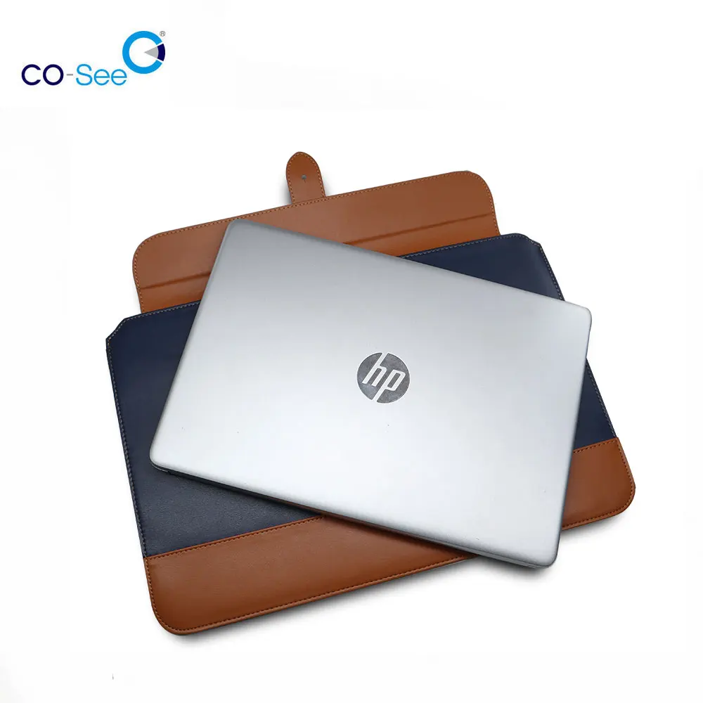 

Co-see Suit Business gift custom computer bag leather laptop sleeve, 4 colors