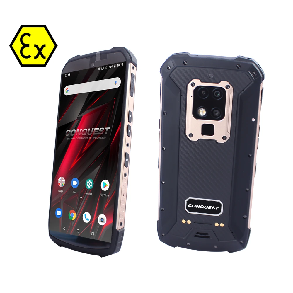 

CONQUEST S16 ATEX enterprise management Android 9 GPS+Beidou+Glonass+Galileo NFC instrically safety rugged phone cellphone ATEX