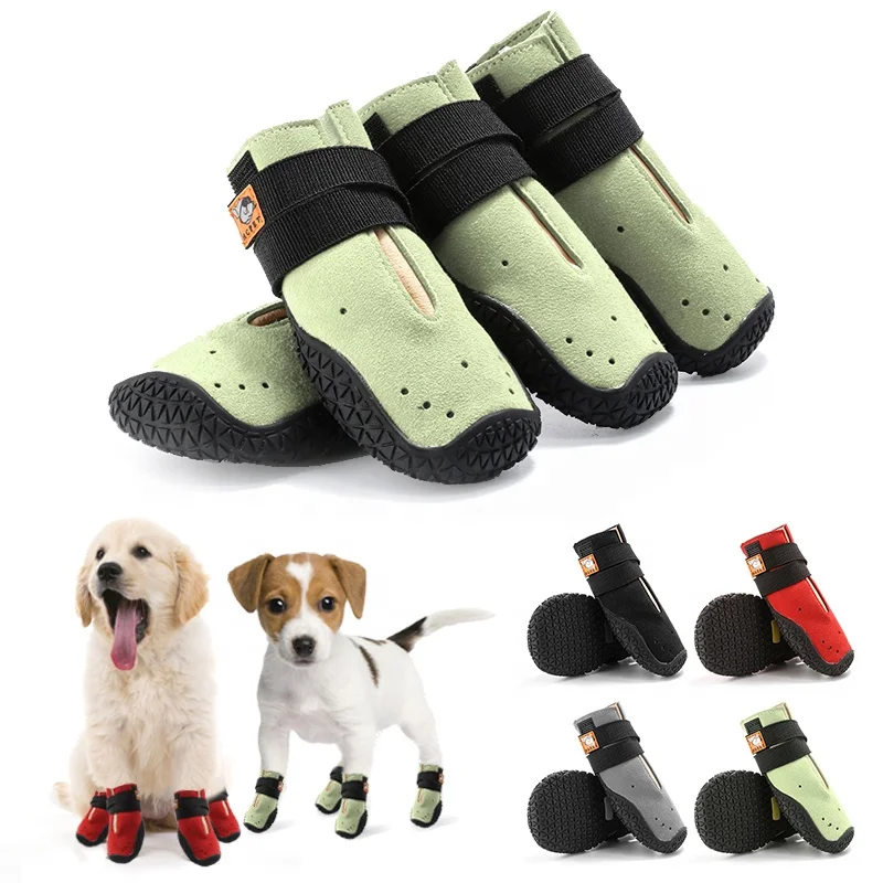 

New Product Dog Sport Footwear Eco Friendly Silicone Dogs Boots Lightweight Dog Running Shoes, Red,black,grey,green