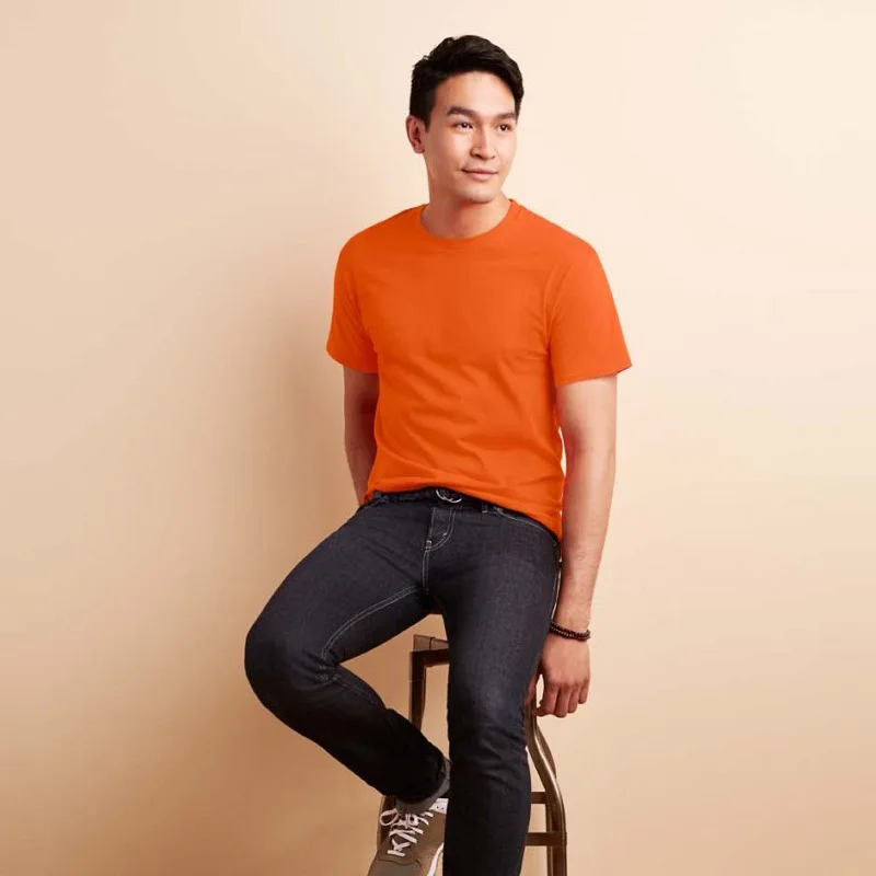 

pure cotton man o-neck short sleeves tee shirt custom logo for summer solid colour t shirt