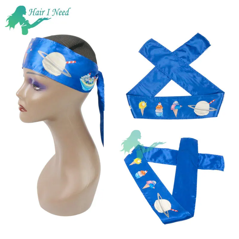 

Custom logo edge scarf designer head satin scarf women long soft headband, Any color