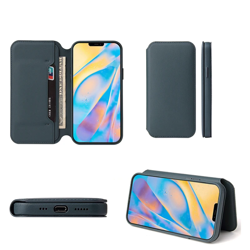 

For iPhone 12 Pro Max Hot Selling 3D Full Protect Flip Cases Soft Cell Phone Back Cover Original Leather Case