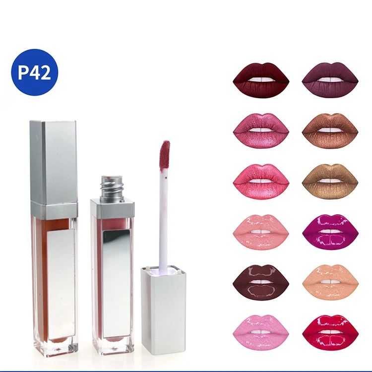 

Private brand cosmetics wholesale supplier waterproof non-stick cup lip gloss