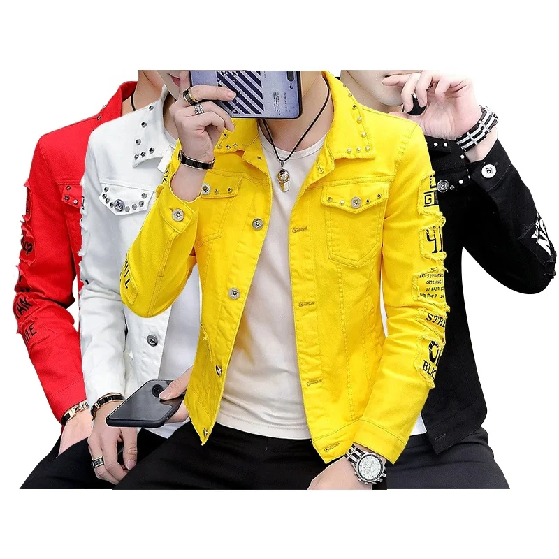 

Fall Sping 2022 Amazon Bomber Denim Jacket Custom Logo Jackets Fashion Denim Jacket Men