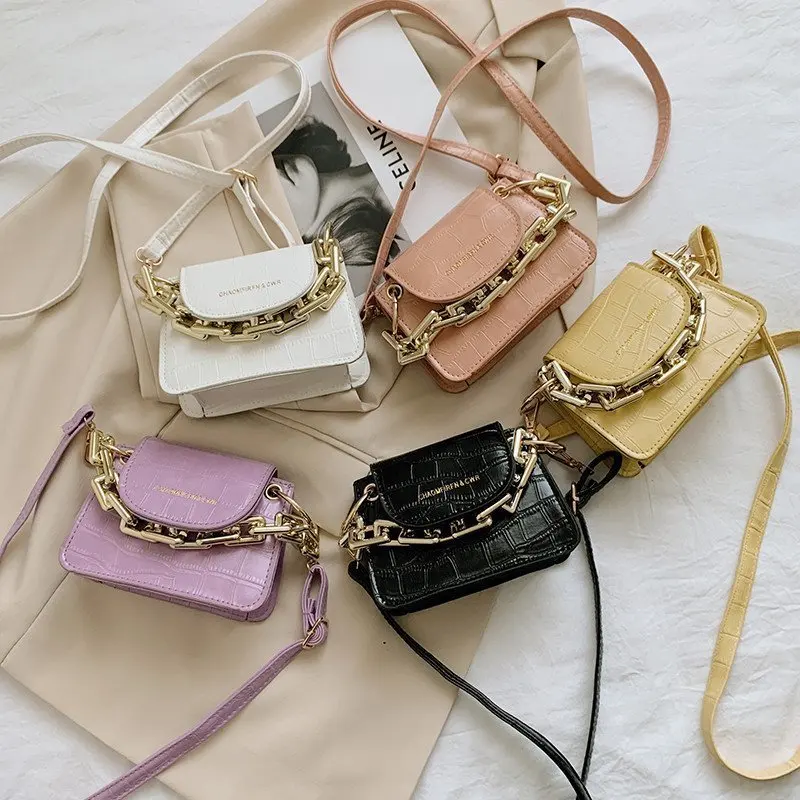

2021 Summer popular single shoulder handbag for woman tide Korean version chain crossbody bags, 5 colors