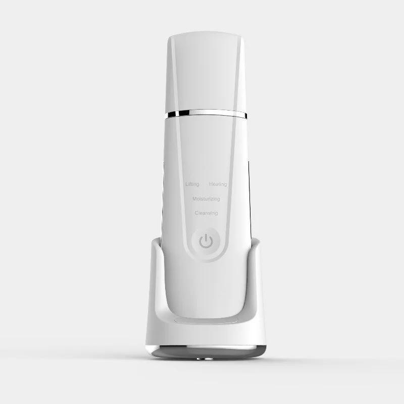 

Factory price hot face massage wireless charging skin scrubber device electric blackhead remover face skin spatula skin scrubber, 3 colors