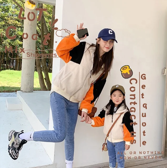 

Outfits Mother And Daughter Matching Wholesale High Quality Coat Winter, Picture color