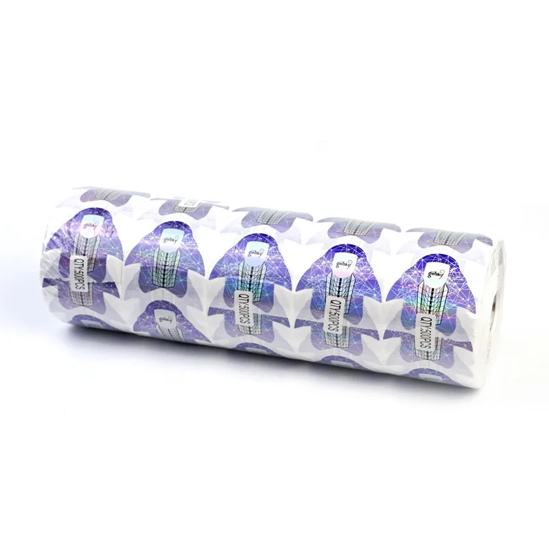 

Gelsky Professional Nail Supplier Nail Art 500Pcs Roll Holographic Nail Form