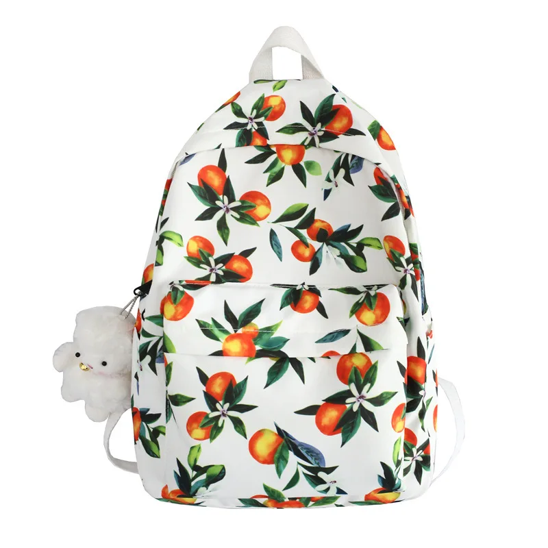 

Schoolbag female summer 2021 Korean version simple large capacity Japanese lovely girl student backpack, 2 colors