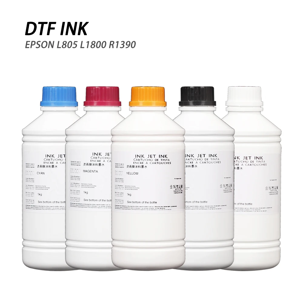

Epson L805 L1800 R1390 DTF printer ink is used to print PET film and transfer to T-shirt clothes