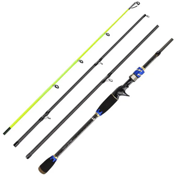 Jetshark 4 Sections 1.8m 2.1m 2.4m H Action Carbon Spinning Casting Fishing Rod