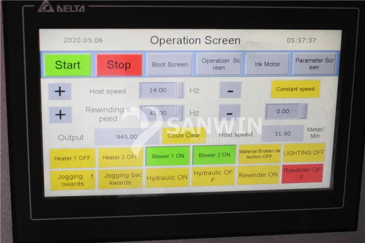 
6 color Full Servo CI central drum flexo printing machine 