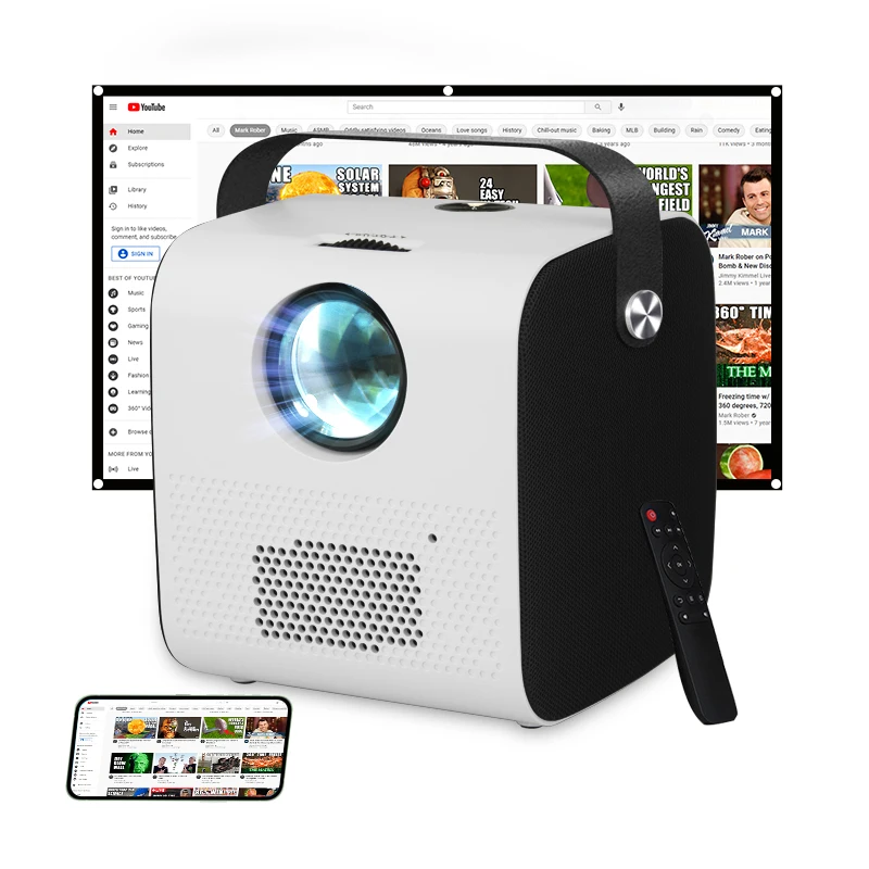 

Smart Wireless Portable Home Theater Projectors Support 1080P mini Projector LED