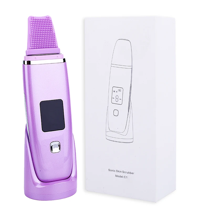 

Facial pore cleansing spatula 3 colors available sonic wave blackhead removal facial ultrasonic skin scrubber