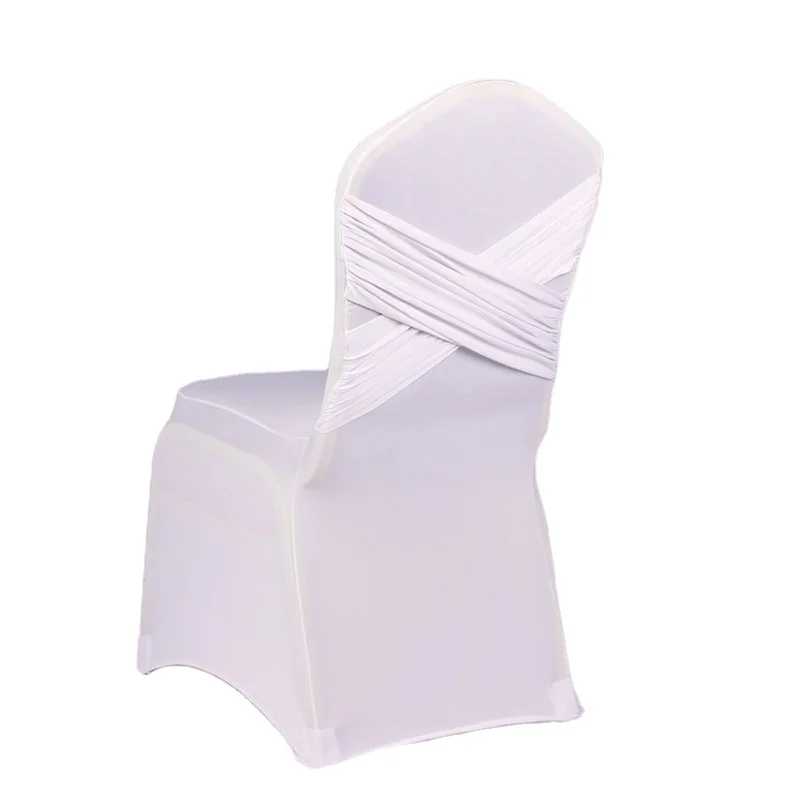 Wholesale Spandex Chair Covers White Stretch European Classical Design Durable Reusable 93x45x45cm for Wedding Events