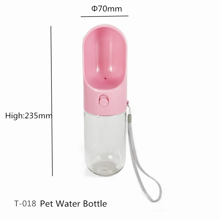 

Factory Wholesale Travel Outdoor Portable Plastic Pet Dog Drinking Water Bottle