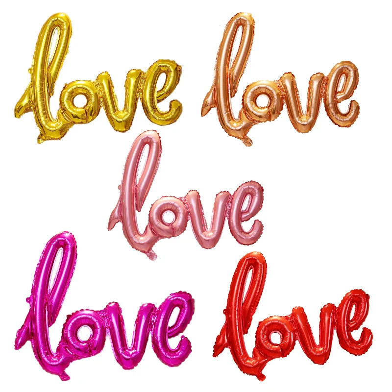 

Valentine's Day Party Balloons god 3D Helium Balloons love foil balloon