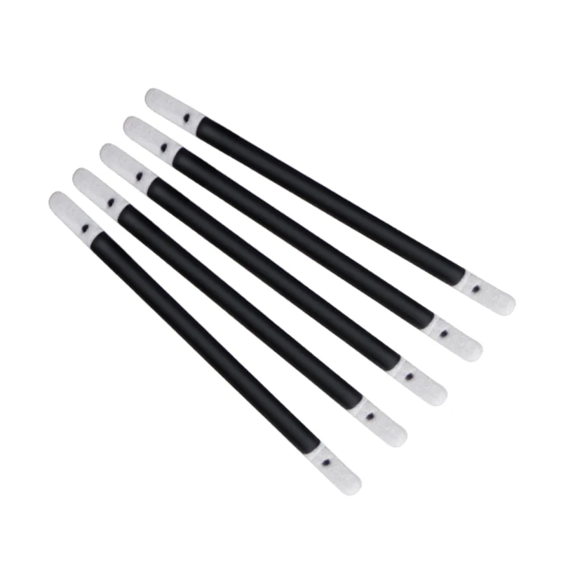 

CM-FS920 100 counts 79mm disposable black rod double-headed tube double-ended foam sponge swab, Black or custom color