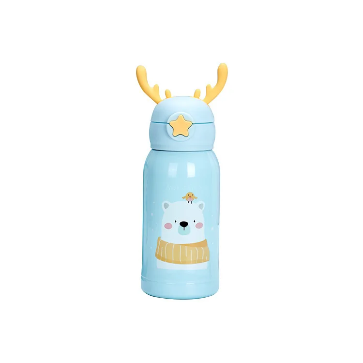 

Madou 500ML 17oz New Arrival Children Double Wall Stainless Steel Promotional Vacuum Insulated Kids Stainless Steel Water Bottle, As picture/customized