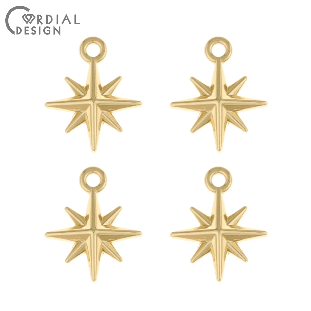 

Jewelry Accessories Cordial Design 200Pcs 12*14MM Jewelry Accessories Charms Star Shape Pendants Hand Made Jewelry Finding