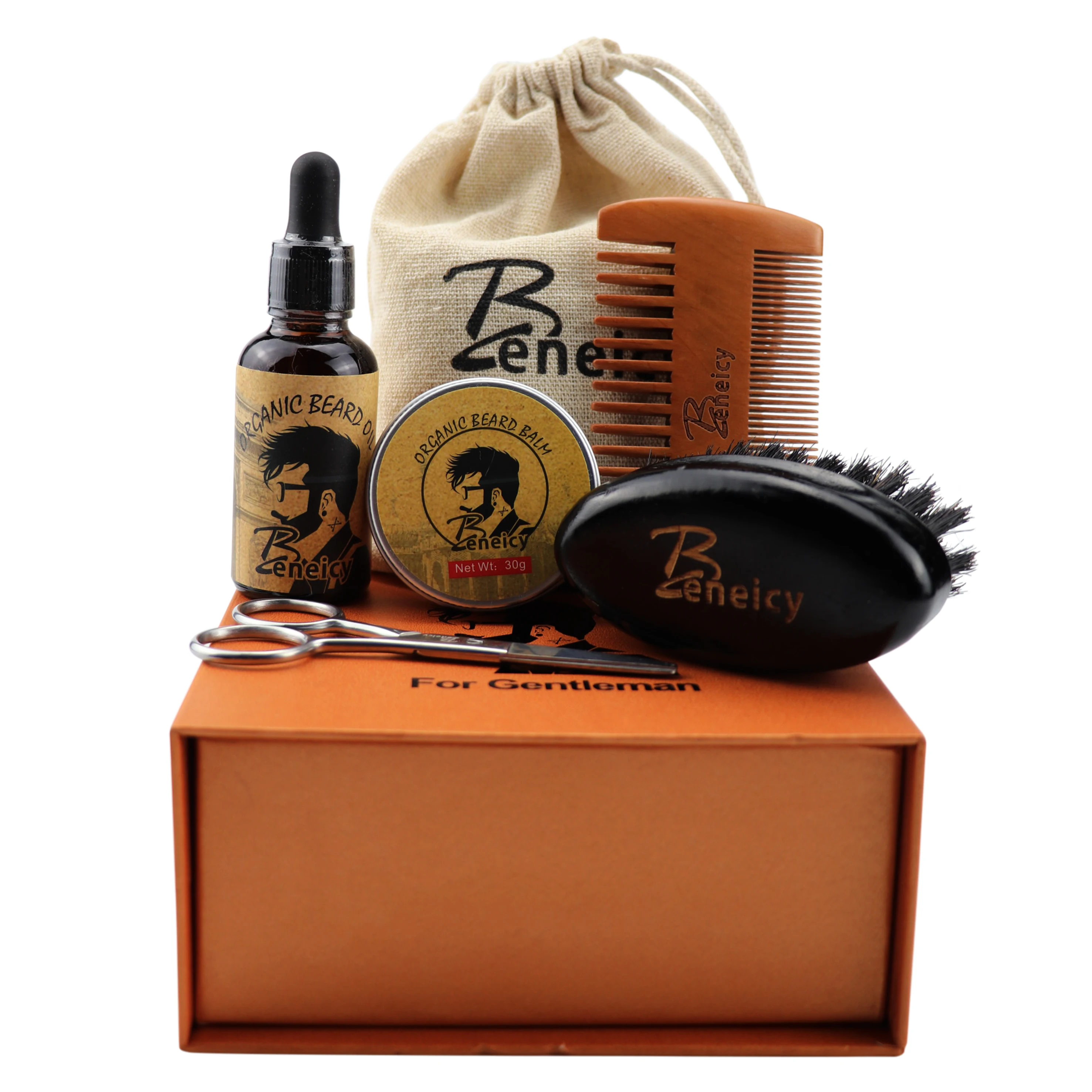 

In Stock High Grade For Men Father's Day Beard Care Oil Beards Growth Kit