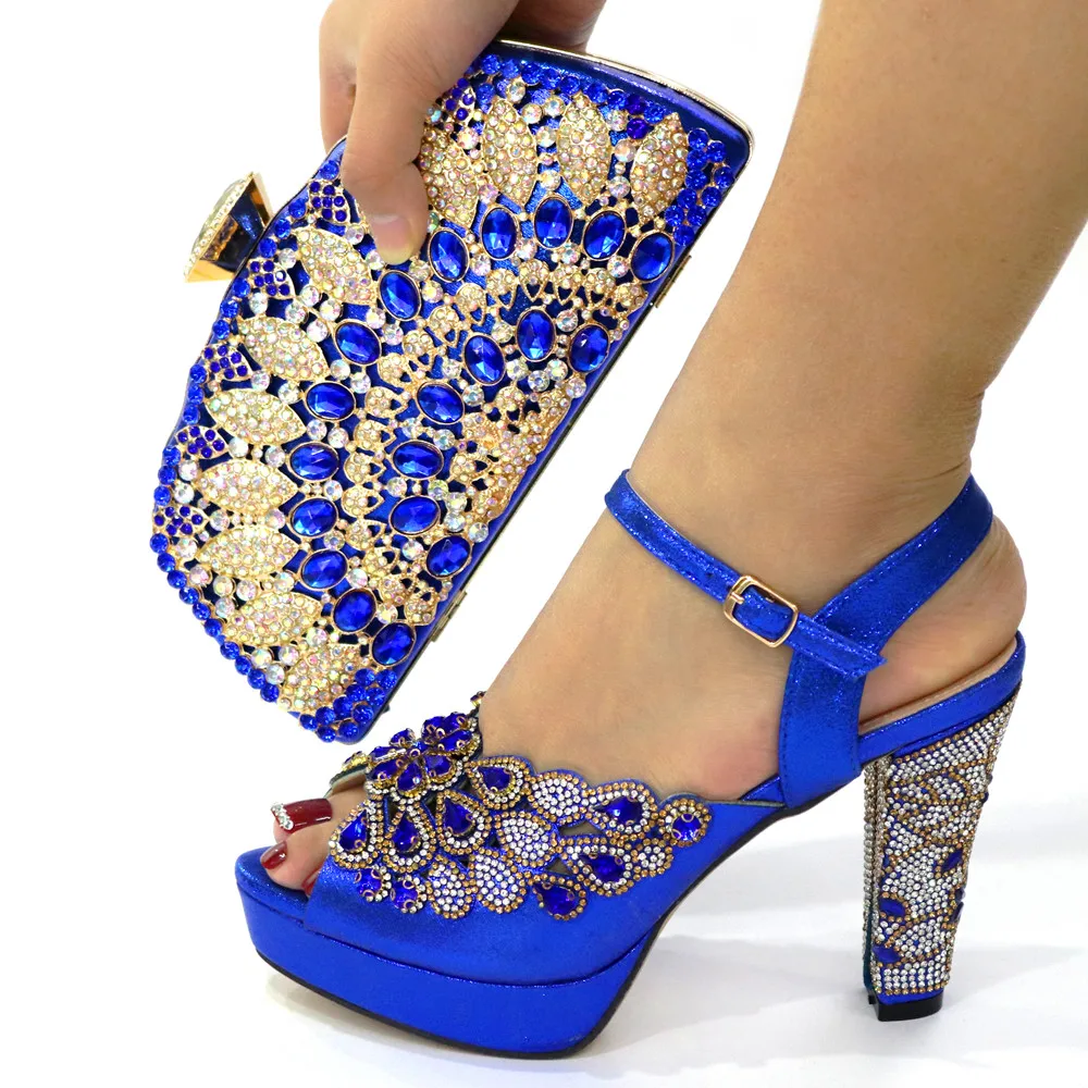 

Italian fashion shoes and bag sets for sale cheap matching high heel set evening buy party bags online gold supplier, Blue,black,gold,deep green,red