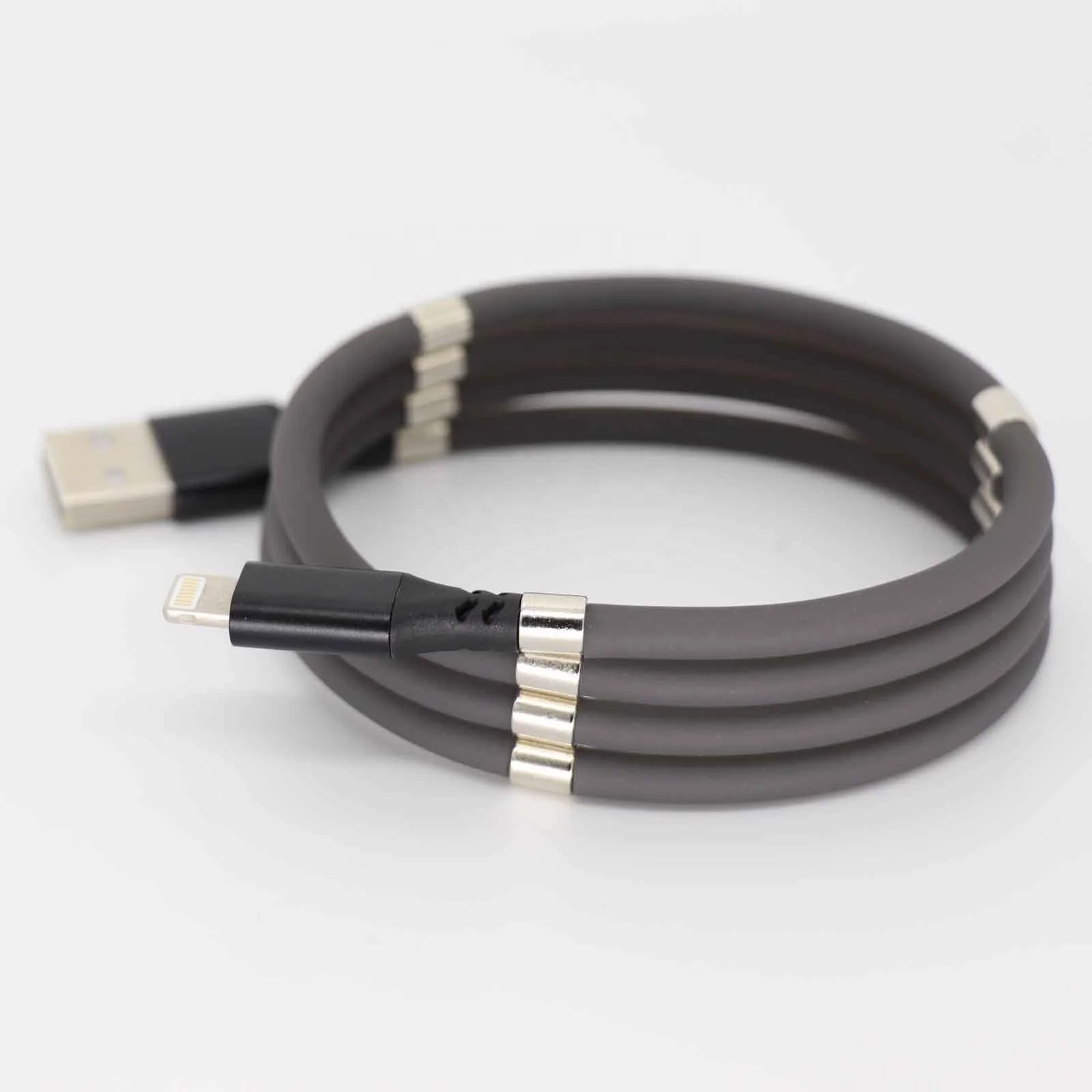 
New Design Portable Easy Coil Magnetic Charging Charger Supercalla Cable with Magnet 