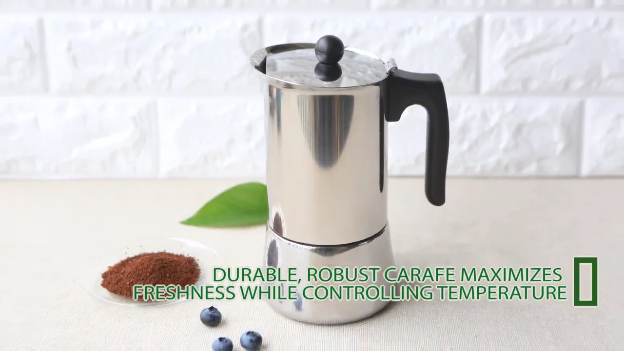 Italian Stovetop Induction Coffee Filter Percolator Espresso Coffee Pot