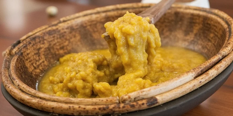 Homemade mustard dip served with sliced vegetables