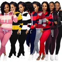 

Women Winter Long Sleeve Sweatsuit Of Two Piece Set Clothing Sports Tracksuit