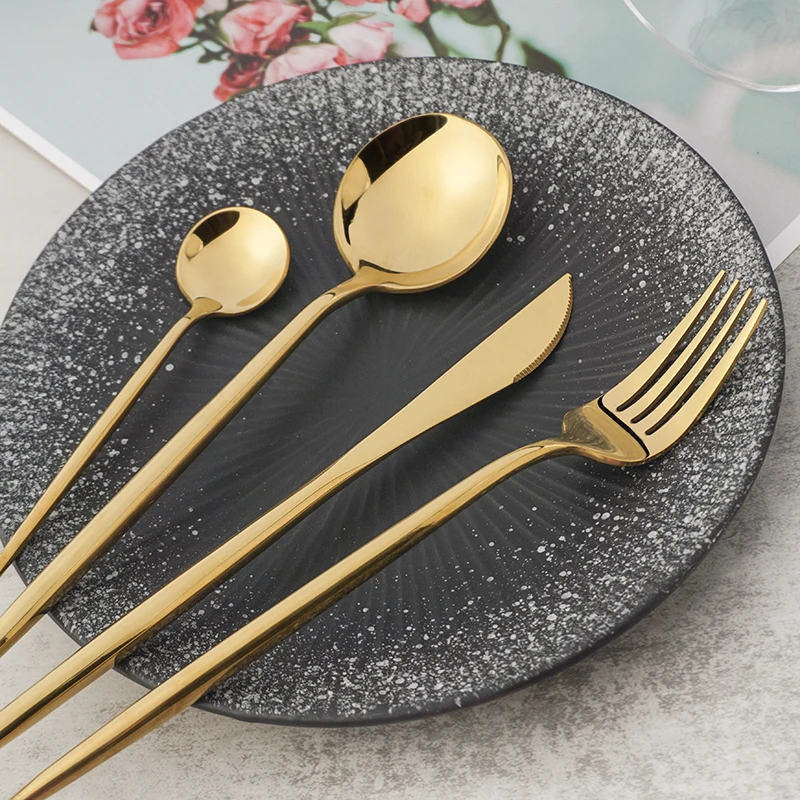 Image of Portugal Style Stainless Steel Cutlery Set for Wedding Party Hot Sale in Japan and Korea Market Spoon Fork Knife