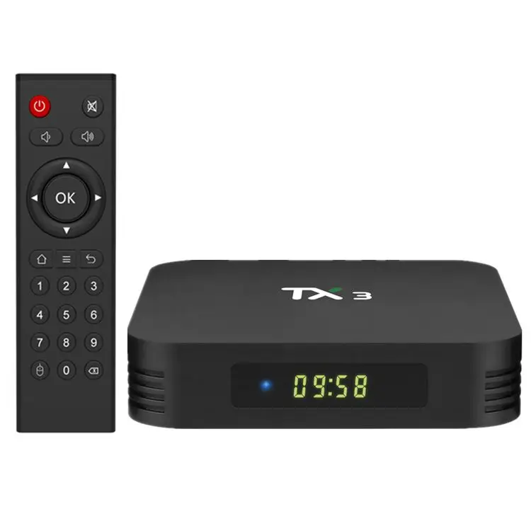 

Low price Amlogic S905X3 TX3 4K tv box RAM 2GB/4GB ROM 16GB/32GB/64GB Android 9.0 Smart Set Top Box S905X3