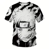 

Hip Hop Womens/Mens T Shirt Anime Naruto Akatsuki Short Sleeve 3D Print T-Shirt Summer Tops Tees