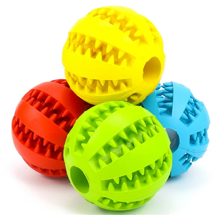 

Manufacture Wholesale 2022 hot sale custom Eco-friendly pet dog snack rubber food leaky ball toys for dog