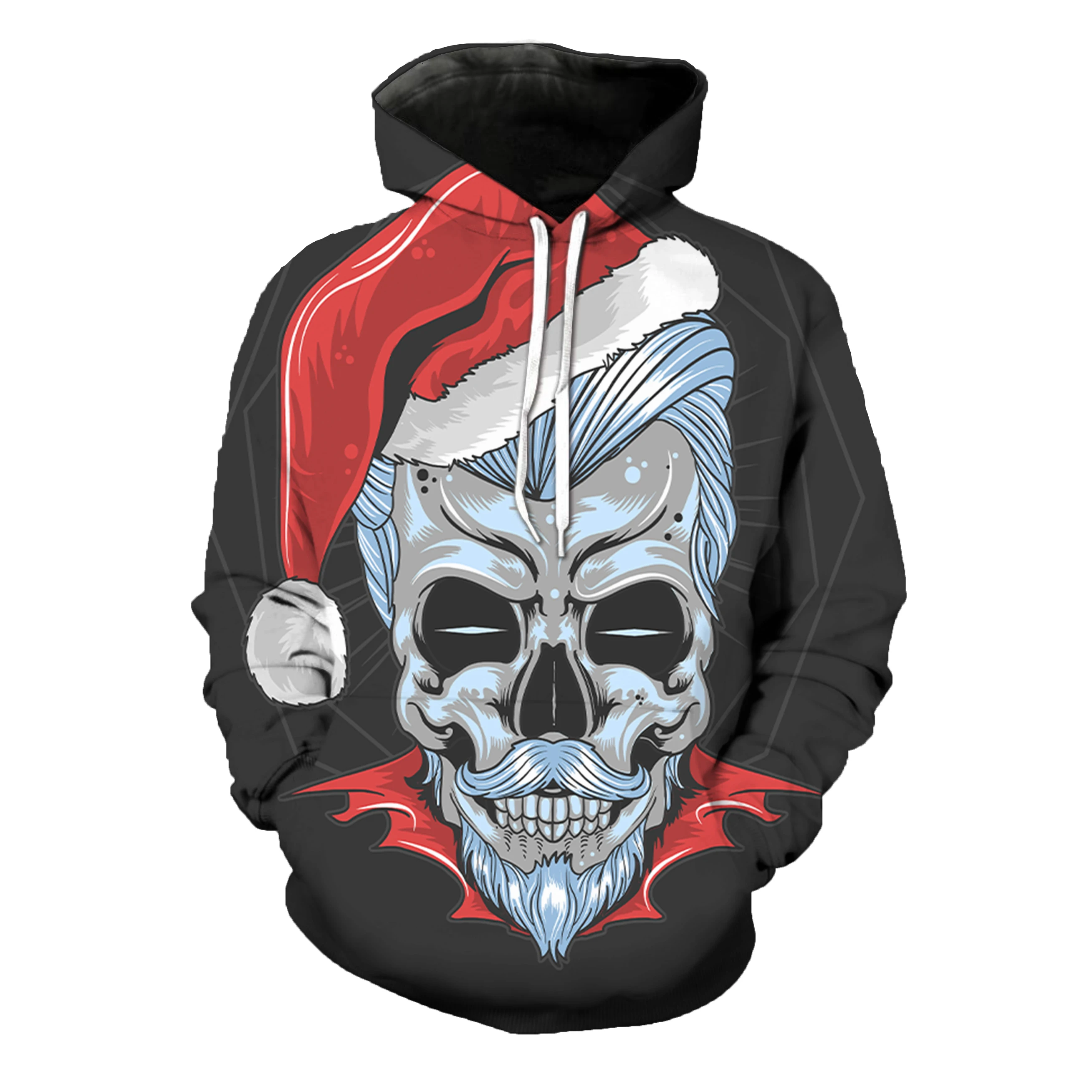 

Custom pullover 3D digital full print Christmas hoodie