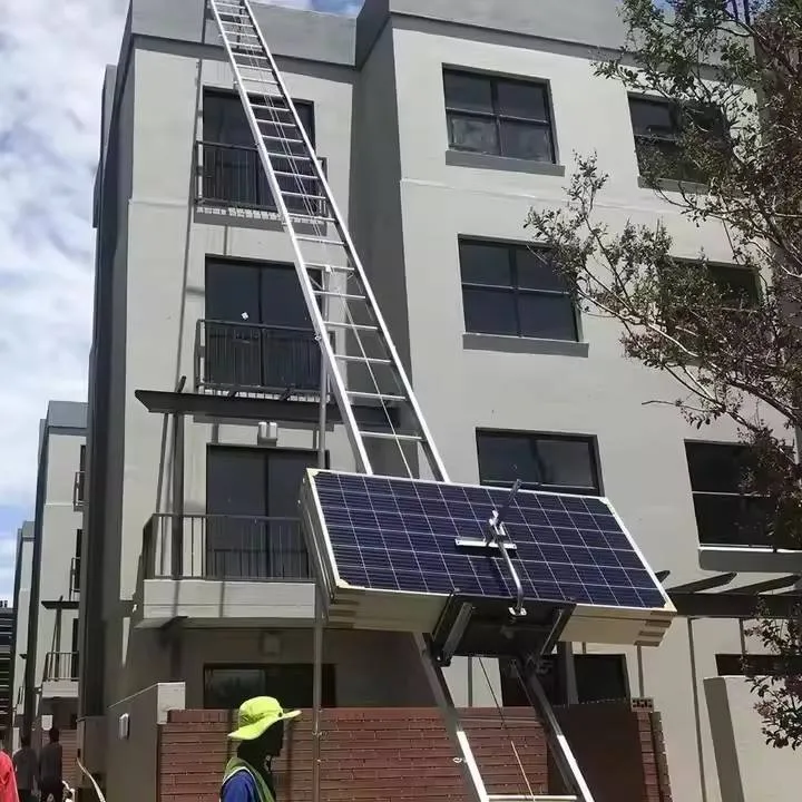 Sloping Roof Photovoltaic Panel Lift in rooftop installation work
