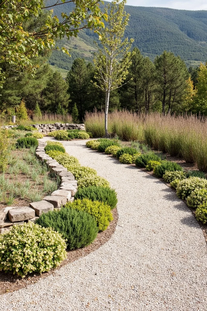 Completed pet-integrated gravel backyard showing happy family and dogs enjoying customized spaces