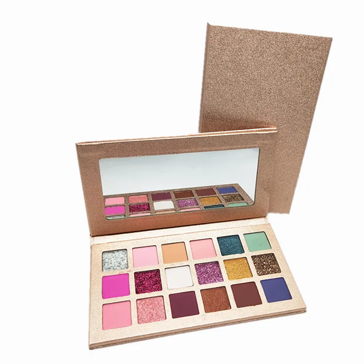 

VMAE Hot Popular Customize Logo Cosmetic 18Colors Eyeshadow Palette Shiny Long-lasting Eye Shadow, 16/18 colors