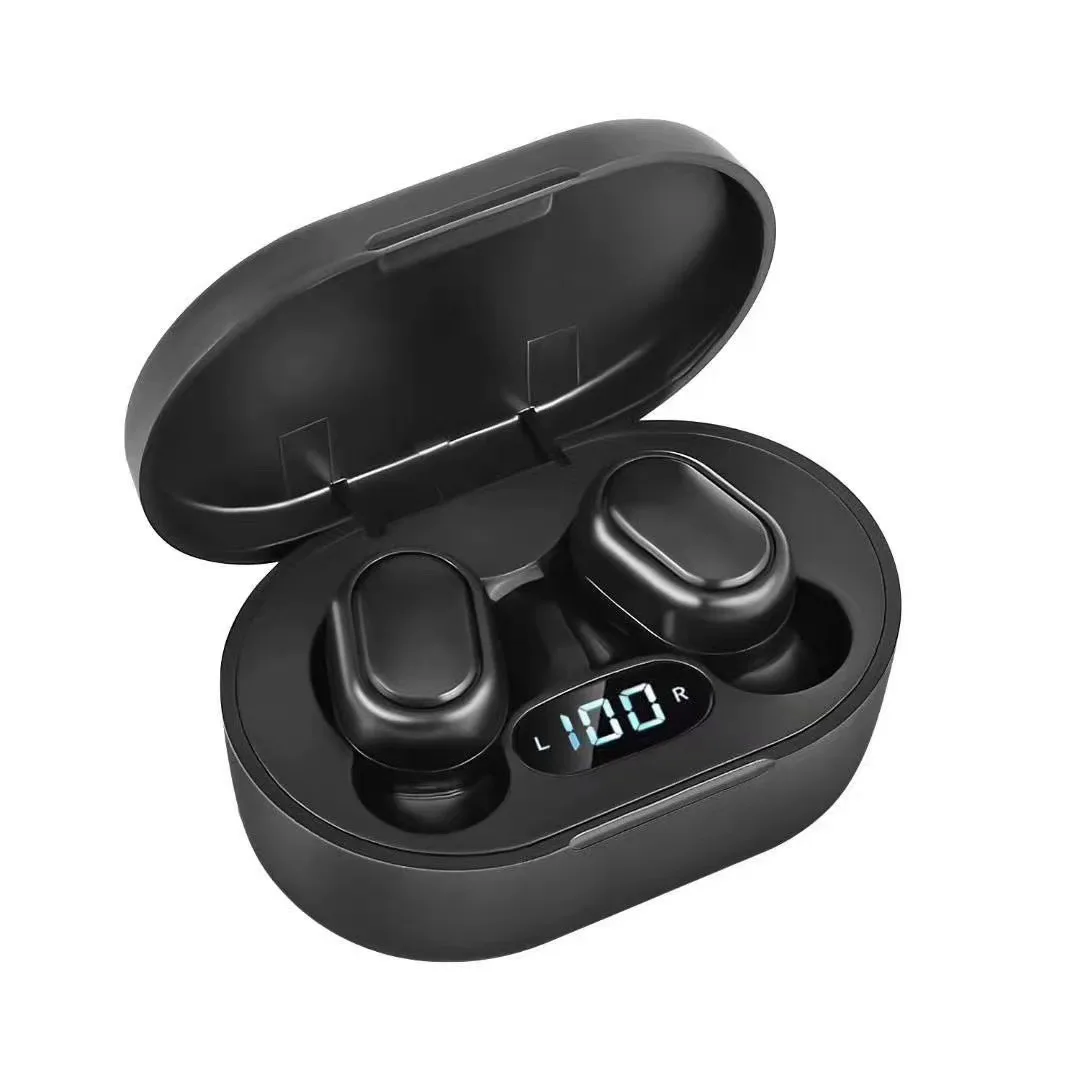 

Speaker Dual Dynamic Drivers Earphones Sport Running Charging E7s Tws Wireless Earphone, Black