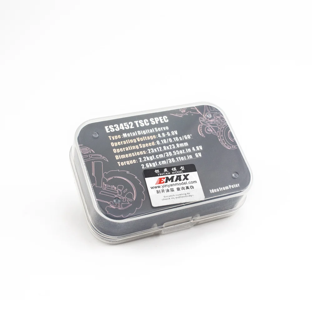 
Factory Price EMAX ES3452 Waterproof Metal Gear Digital Servo For TRX4 1/18 LaTrax shift servo 