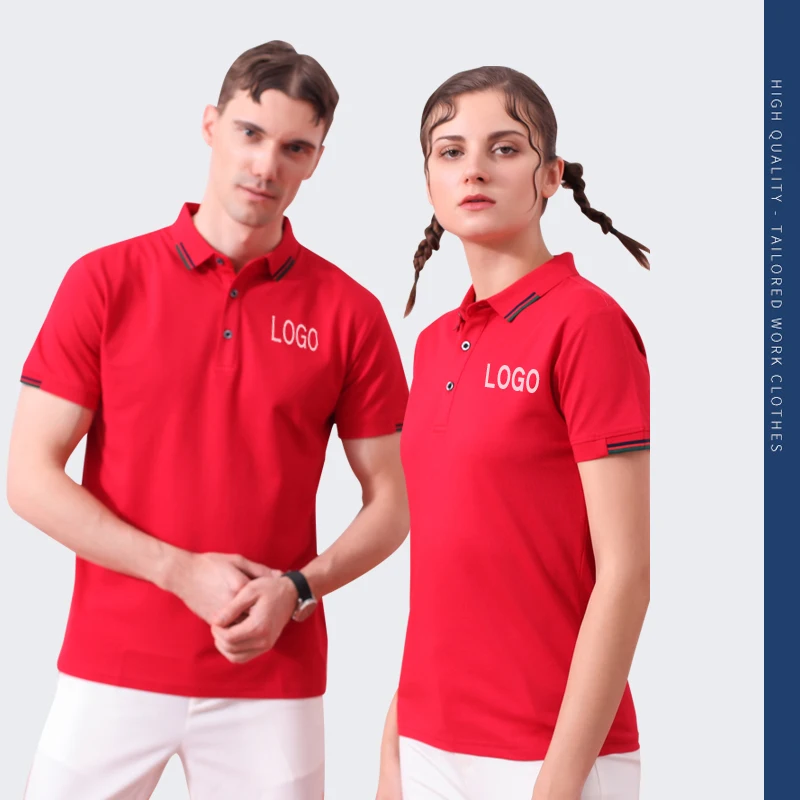

Hot Sale 45% Ice Cool Fiber Combed Cold Cotton Second Collar Lapel Custom Logo Polo Shirt For Mens Golf Polo Shirt