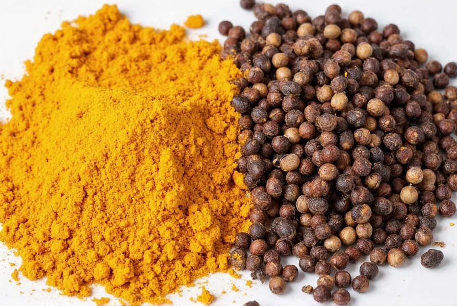 Golden milk turmeric beverage with black pepper