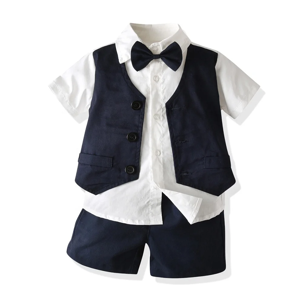 

Fashion boutique outfits kids wear baby boy gentleman clothing clothes set2021 Baby Bodysuit Children Outfits Toddler