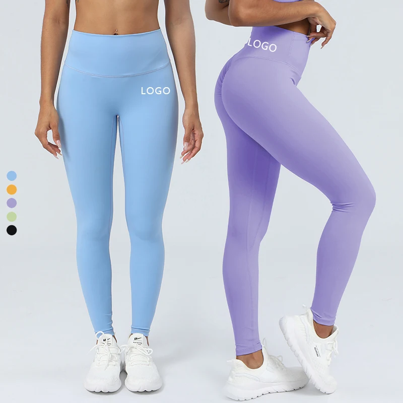 

XW-sm2306 Hot Selling High Waist Gym Tummy Control Quick Drying Nylon Spandex Fitness Yoga Leggings for Women