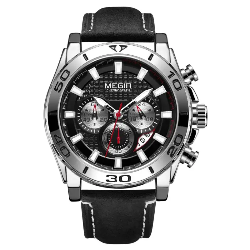 

MEGIR 2094 Creative Wristwatch Man Watch quartz wrist brand Luxury Chronograph Sport Watch