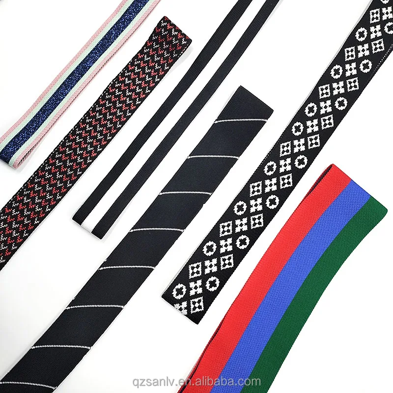 

jacquard webbing elastic band elastic polyester webbing webbing belt polyester elastic